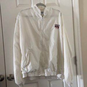 Large baggy jacket, white